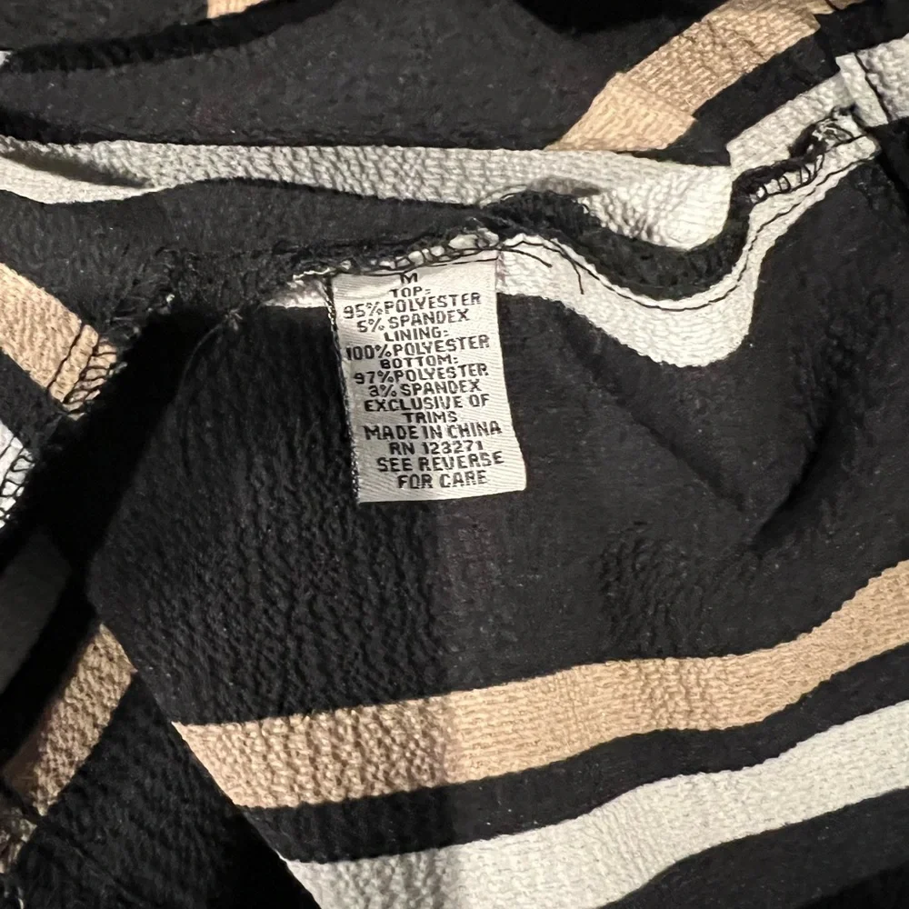 Romper shorts jumpsuit striped - Picture 3 of 3